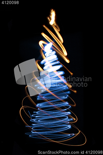 Image of color christmas tree 