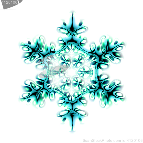 Image of abstract snow flake