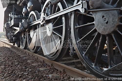 Image of Steam Locomotive Detail