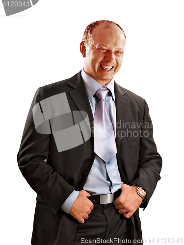 Image of Happy handsome businessman