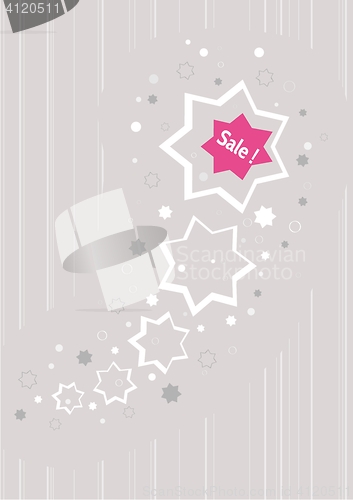 Image of stars as a business advertising for discount sale