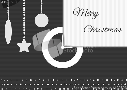 Image of christmas poster with time concept