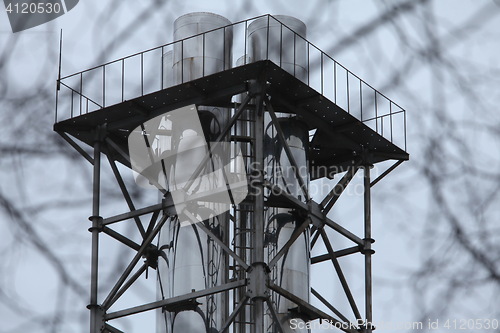 Image of Smoke stacks air pollution