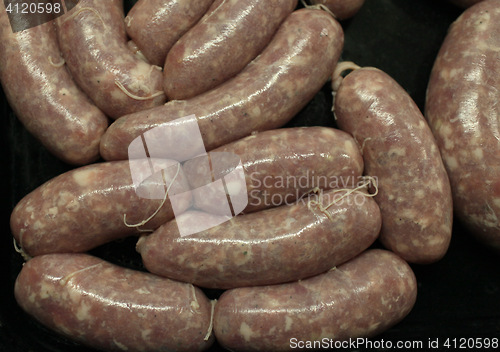 Image of  Homemade sausages close to 