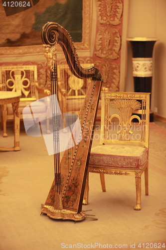 Image of Harp in luxury interior