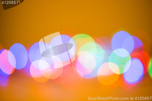 Image of Colorful beautiful blurred bokeh background with copy space.