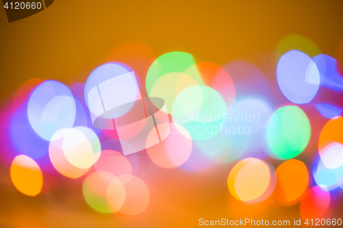 Image of Colorful beautiful blurred bokeh background with copy space.