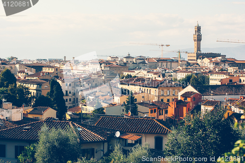 Image of Cityscape of Florence, Italy, with the Cathedral and bell tower