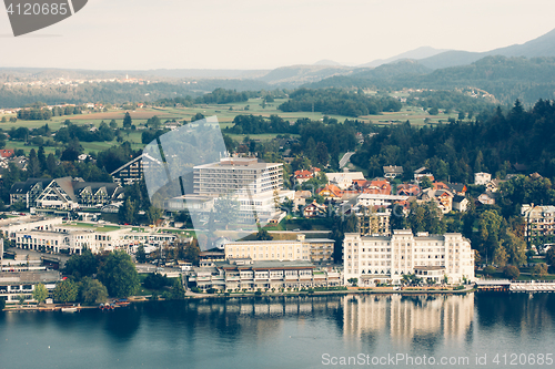 Image of View from the castle to Lake Bled