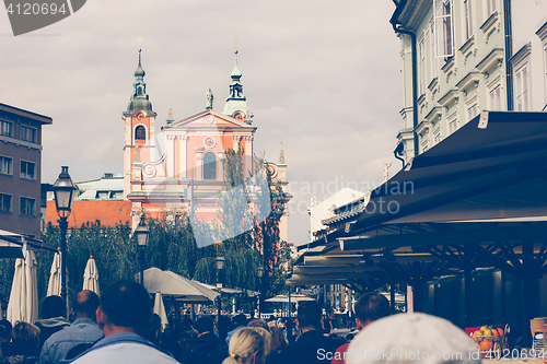 Image of Preseren Square Ljubljana