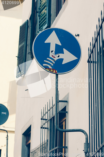 Image of florence traffic signs