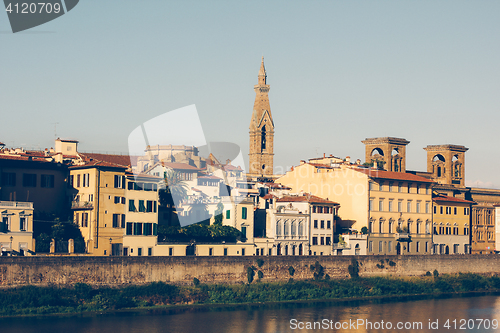 Image of City of Florence, Tuscany, Italy. Arno river