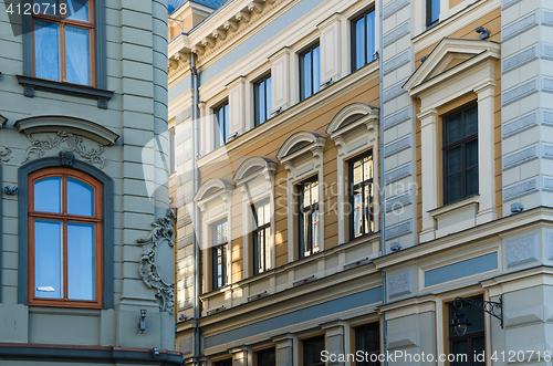 Image of Facade of the old building in Riga