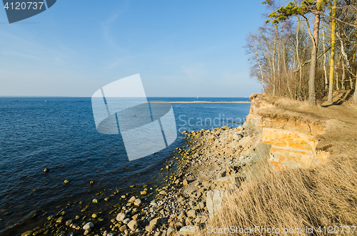 Image of Estonian Baltic Sea coast, the tide