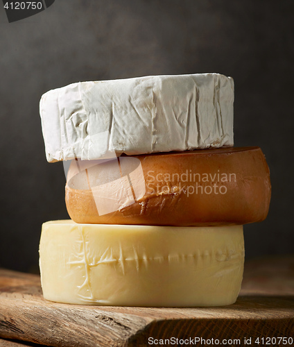 Image of various types of cheese