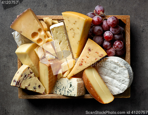 Image of various types of cheese