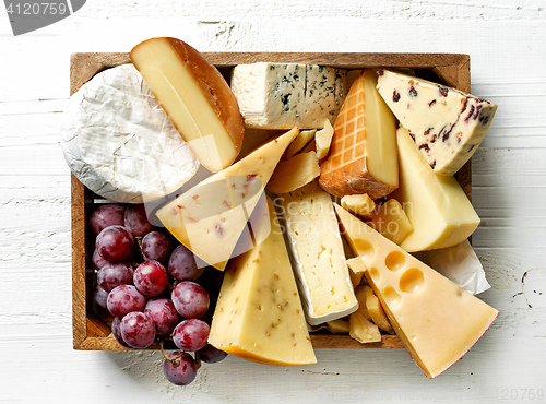 Image of various types of cheese