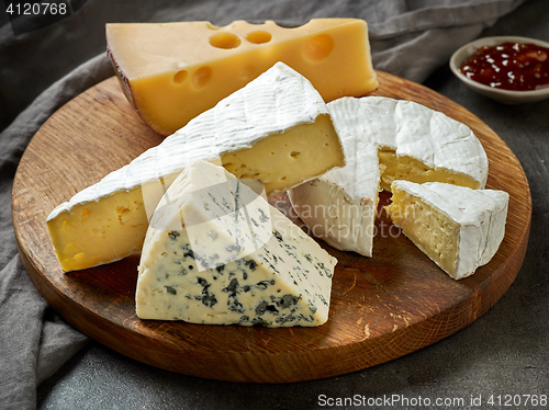 Image of various types of cheese