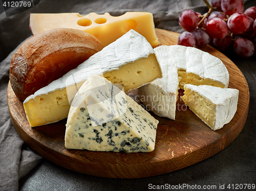 Image of various types of cheese