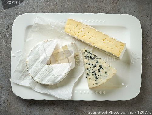 Image of various types of cheese