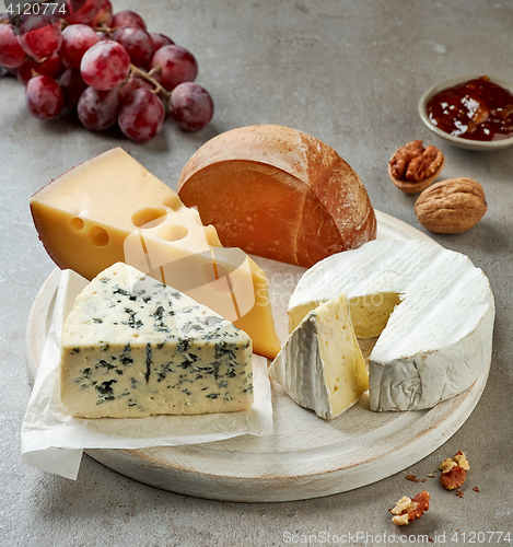 Image of various types of cheese