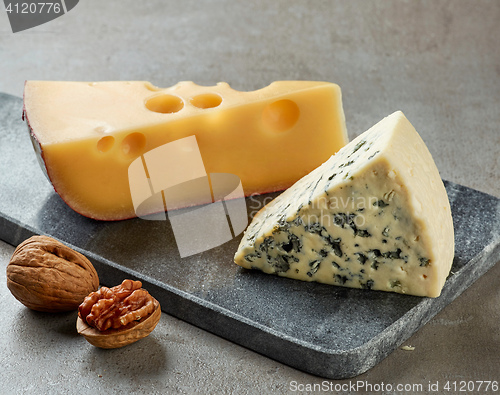 Image of various types of cheese