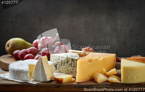 Image of various types of cheese