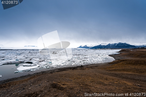 Image of Icebergs at glacier lagoon 