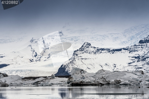 Image of Icebergs at glacier lagoon 