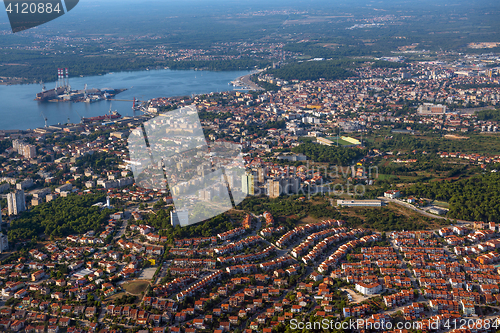 Image of City of Pula, croatia, aerial view