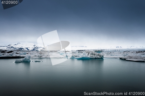 Image of Icebergs at glacier lagoon 