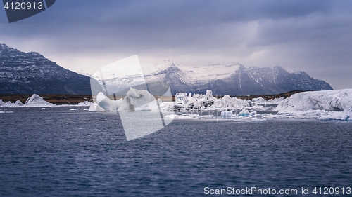 Image of Icebergs at glacier lagoon 