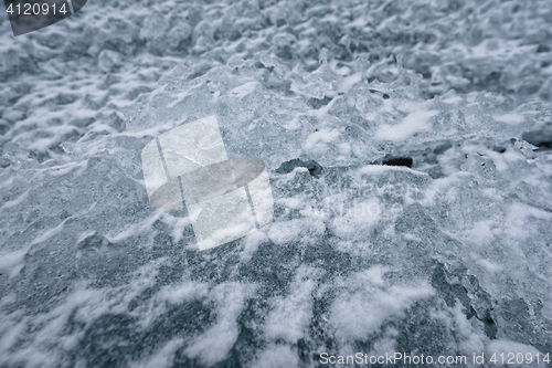 Image of Ice texture closeup