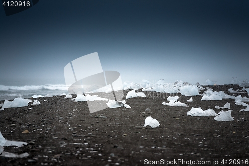 Image of Icebergs at glacier lagoon 