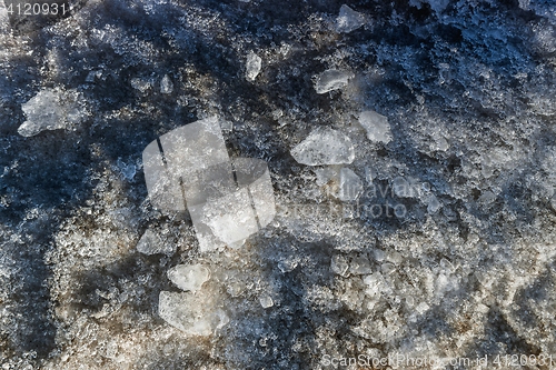 Image of Ice formation closeup