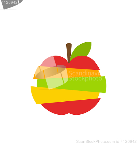 Image of Various Type of Fruits Slices Stacked