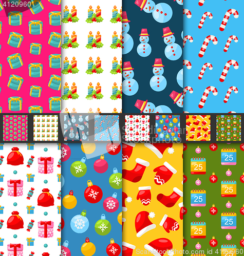 Image of Collection Seamless Textures for Winter Holidays