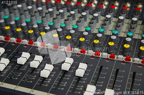 Image of Audio Mixer Board