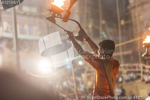 Image of Ganges Aarti ceremony, Varanasi