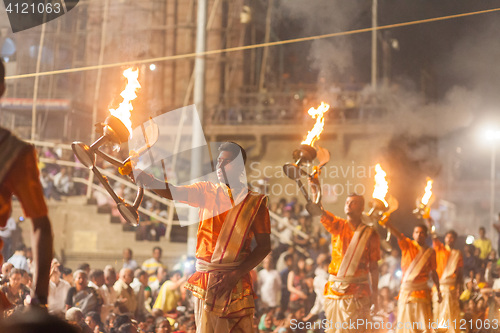 Image of Ganges Aarti ceremony, Varanasi