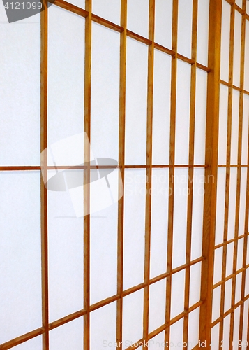 Image of Shoji sliding door from Japan. Paper panel.