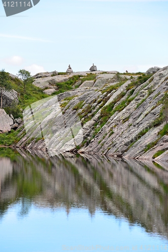 Image of Calm mountain lake in Norway