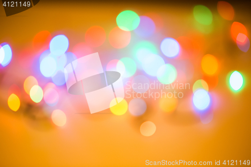 Image of Colorful beautiful blurred bokeh background with copy space.