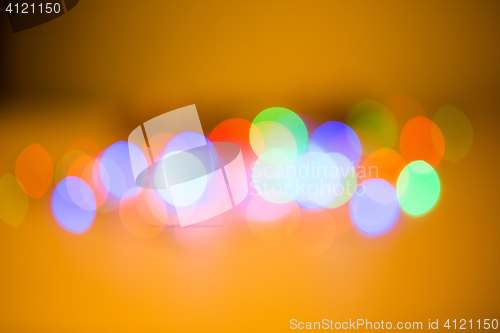 Image of Colorful beautiful blurred bokeh background with copy space.