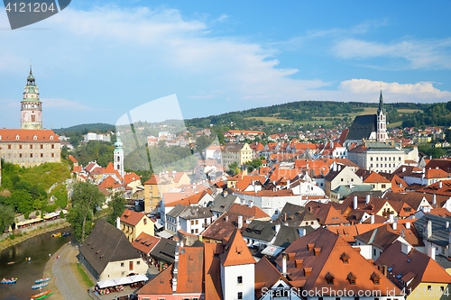 Image of Cesky Krumlov day view during summer