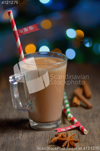 Image of Cup of hot cocoa beverage