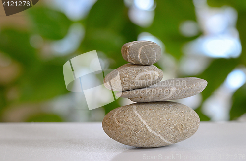 Image of pebble stones pyramid