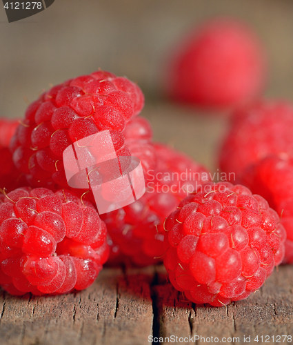 Image of Ripe and fresh raspberry 