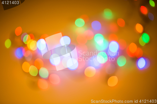 Image of Colorful beautiful blurred bokeh background with copy space.