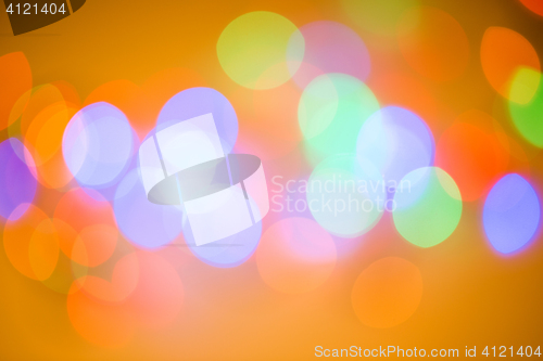 Image of Colorful beautiful blurred bokeh background with copy space.